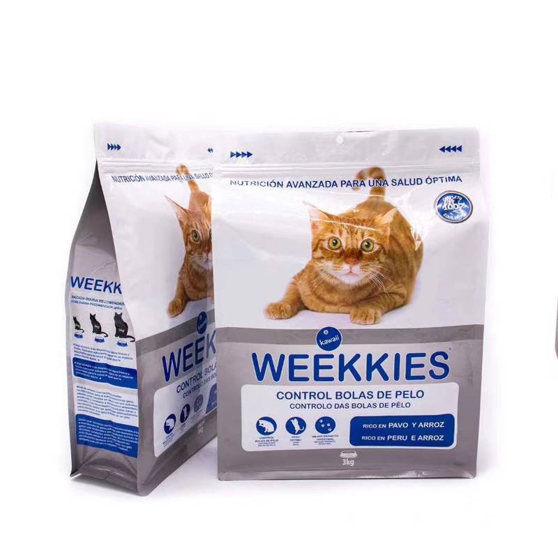 flat bottom pet food bag