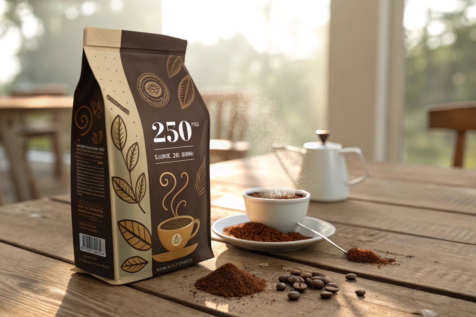 coffee bag for packaging 250g