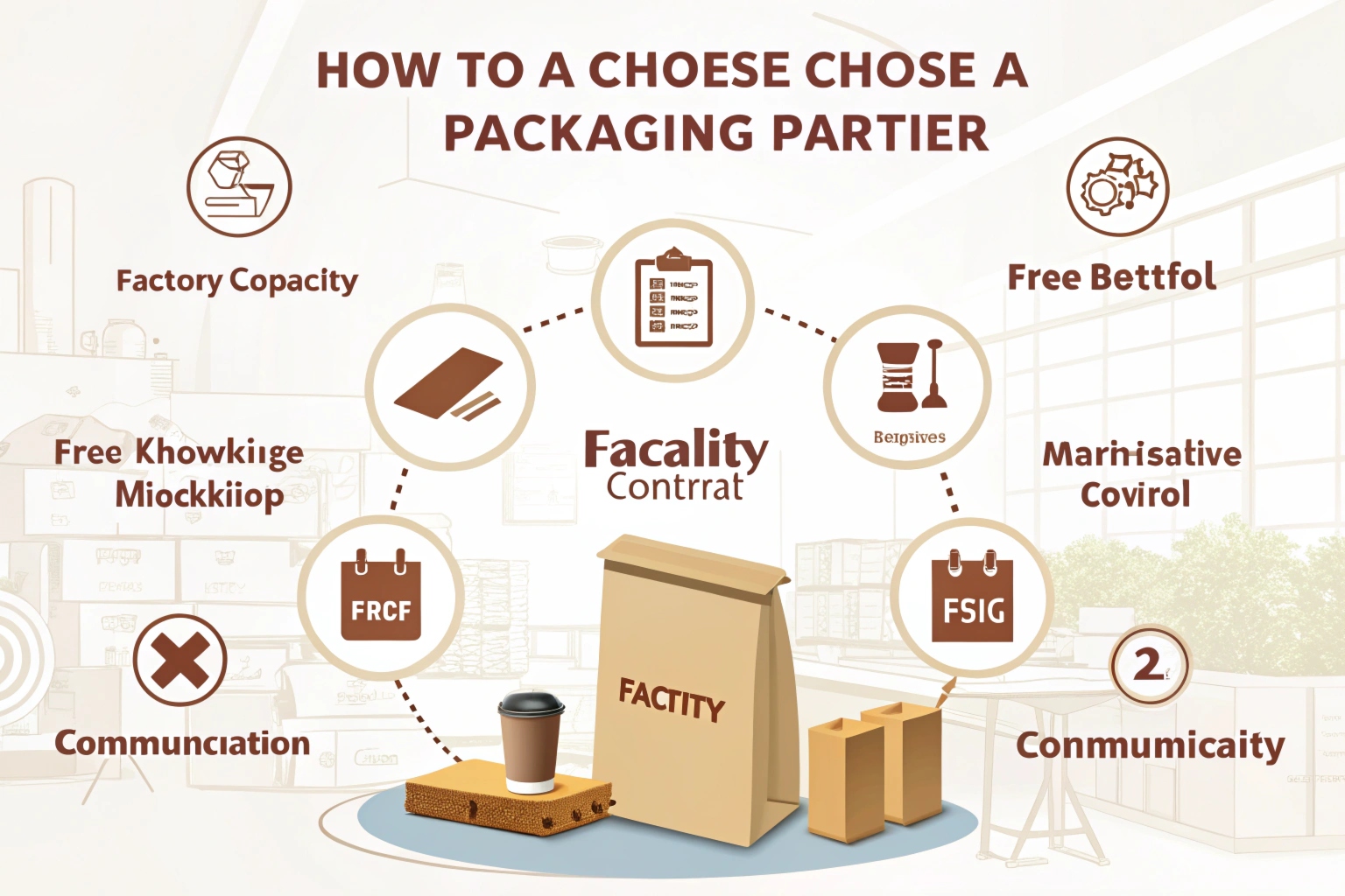 Packaging partner selection guide highlighting factory capacity and communication