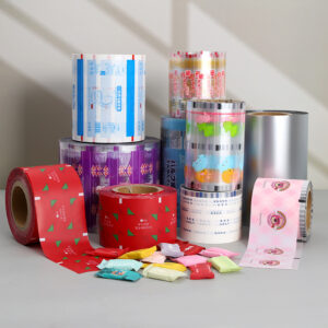Custom printed laminated packaging film rolls for candy and snack wraps